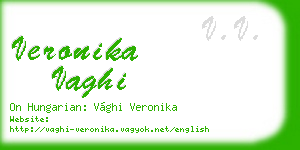 veronika vaghi business card